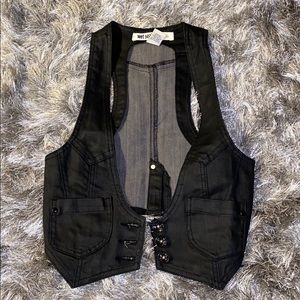 COPY - Wet Seal - Cropped Denim Vest